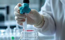Scientist performing quality control tests on cosmetics.